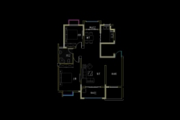 画意江南3室2厅1厨1卫建面108.00㎡