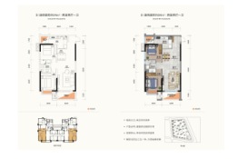 华强·芯北上2室2厅1厨1卫建面94.00㎡