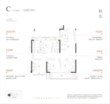 8号楼建面约110平米C户型