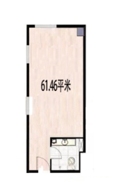 鲁银·拾城塾1室1厅1卫建面61.46㎡