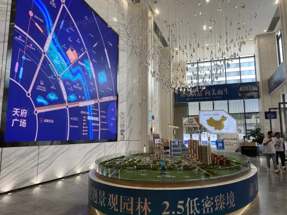 青白江万达广场实景图