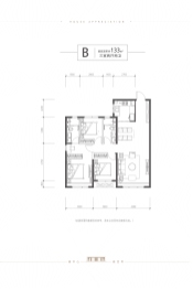 文景壹號3室2厅1厨2卫建面133.00㎡