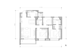 悦府3室2厅1厨2卫建面134.00㎡