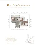 住宅户型151.66平方米