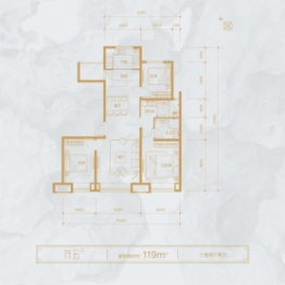 中冶德贤华府3室2厅1厨2卫建面115.00㎡