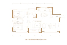 清风熙悦3室2厅1厨2卫建面129.00㎡