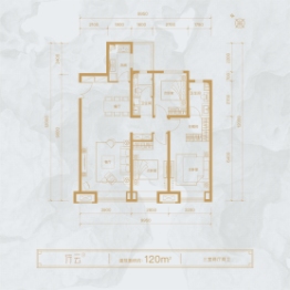 中冶德贤华府3室2厅1厨2卫建面119.00㎡