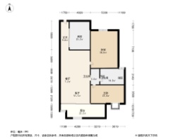 得胜空港温泉度假公园3室2厅1厨1卫建面78.00㎡