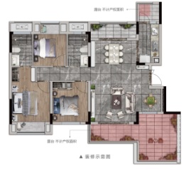 融创九宸府3室2厅1厨2卫建面100.00㎡