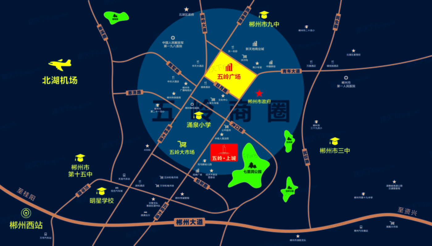 融熙·五岭上城交通图