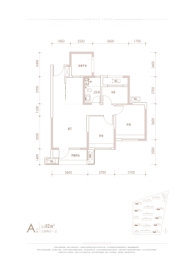 润达丰 滨江郦城3室2厅1厨1卫建面82.00㎡