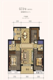 华厦世纪新城4室2厅1厨2卫建面125.00㎡