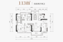 珑远·印象翠珑湾4室2厅1厨2卫建面113.00㎡