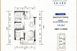 西矿·世席·白鹭洲3室2厅1厨1卫建面118.79㎡