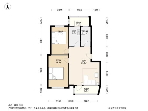 涿州市农行生活小区户型图