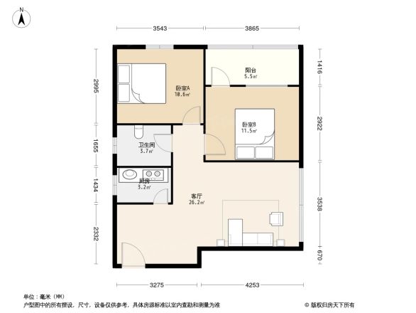 时代中心户型图