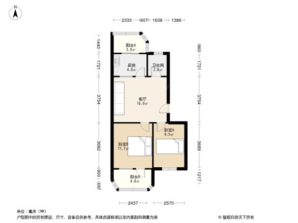 涿州市农行生活小区户型图
