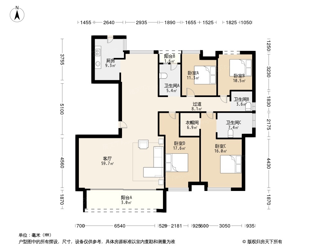 户型图1/2