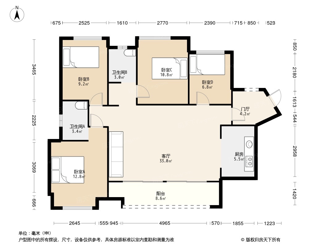 户型图1/2