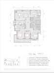 建面约216平米户型