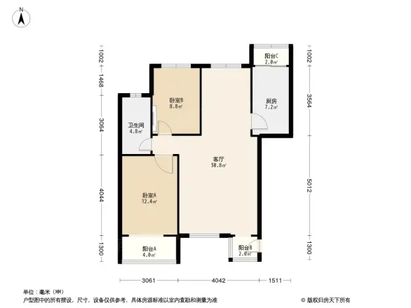 大地十二城碧湖园户型图