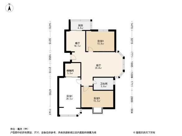 塘沽阳光家园户型图