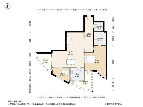 竞衡古北88大厦户型图