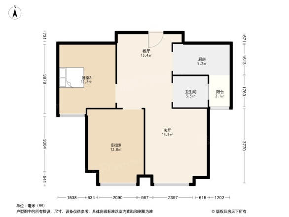 龙湖天宸原著户型图