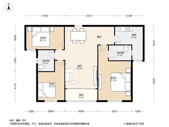 恒大绿洲户型图