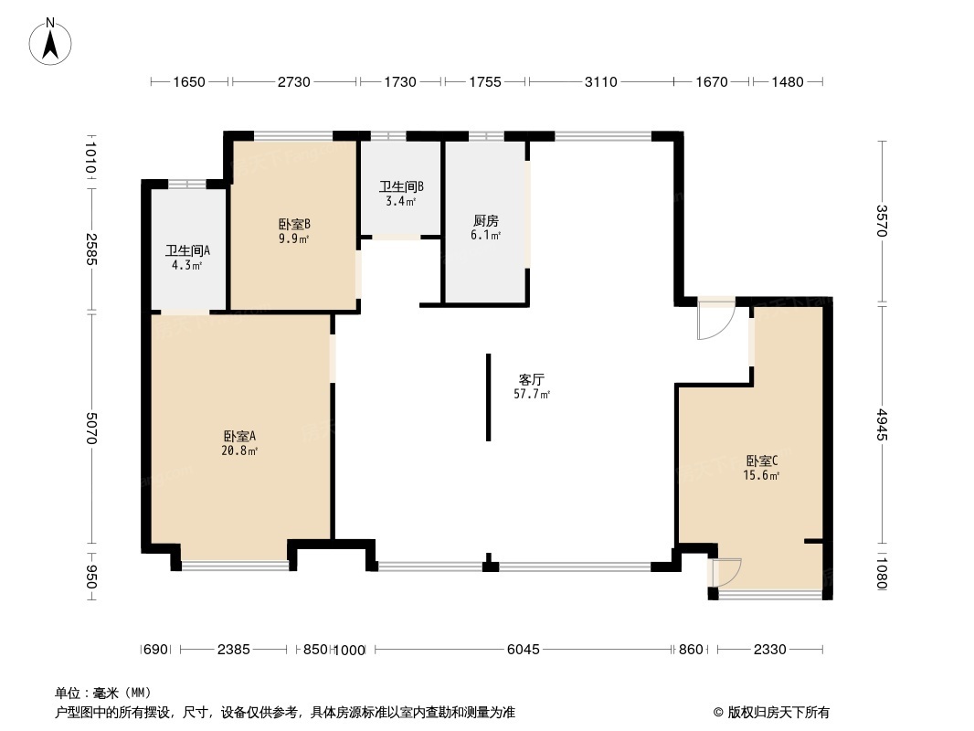 户型图1/2