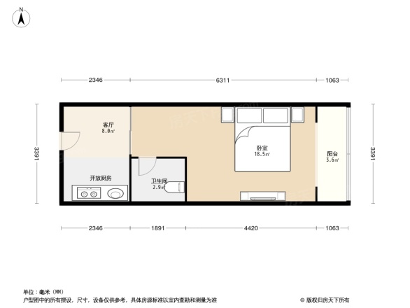 向荣里户型图