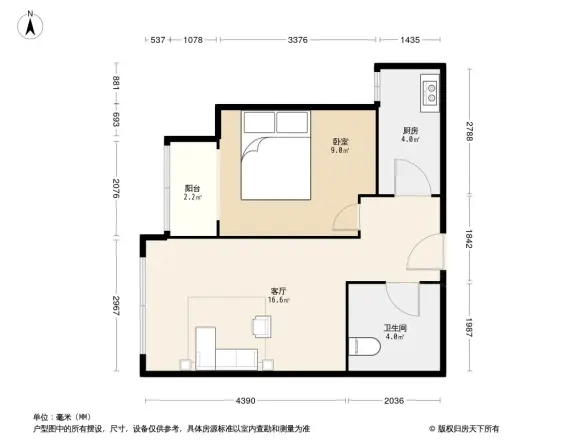 米兰阳光户型图