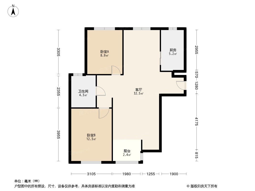 户型图2/3