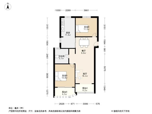 锦沧公寓户型图