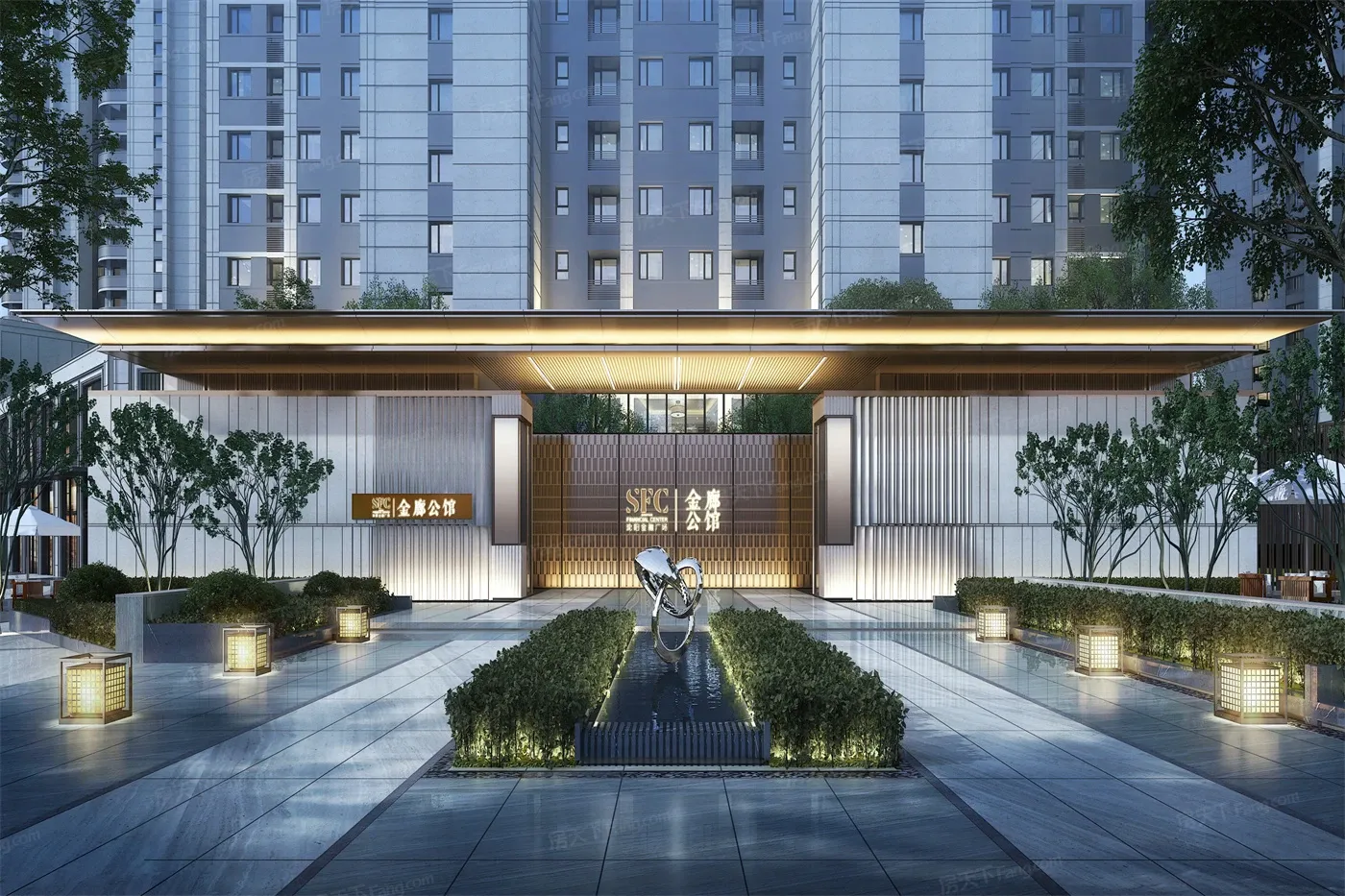 沈阳金融广场丨金廊公馆图片_样板间图_位置图_装修效果图-沈阳房天下