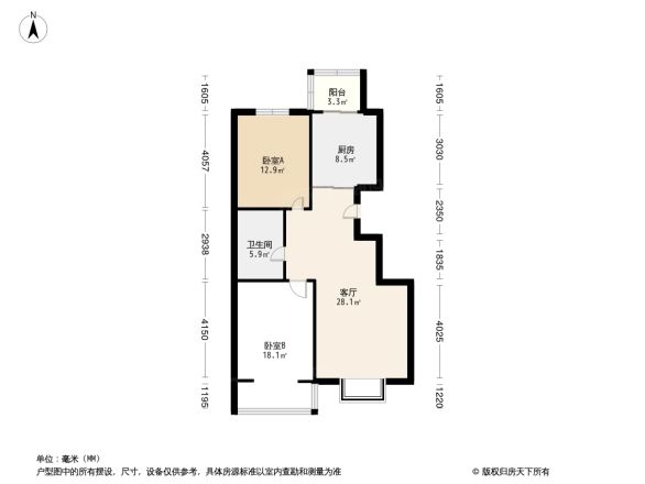 塘沽阳光家园户型图
