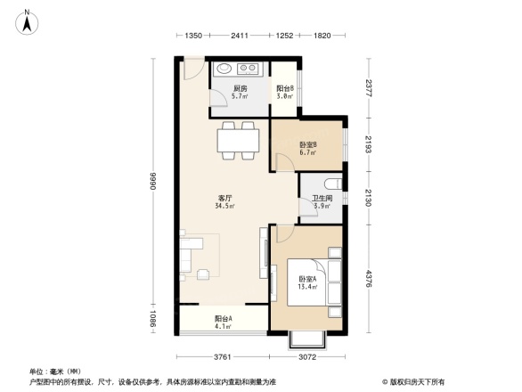 滨海智谛山户型图