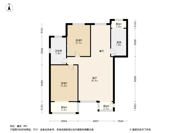 大地十二城碧湖园户型图