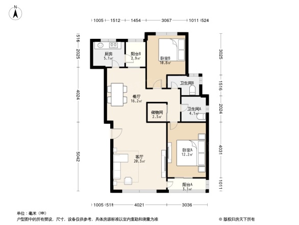 天房美域兰庭户型图
