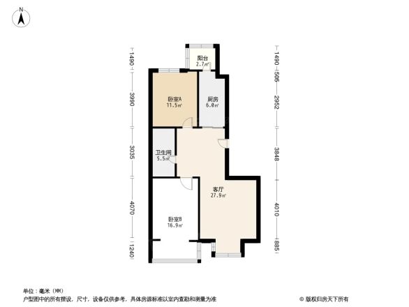 塘沽阳光家园户型图