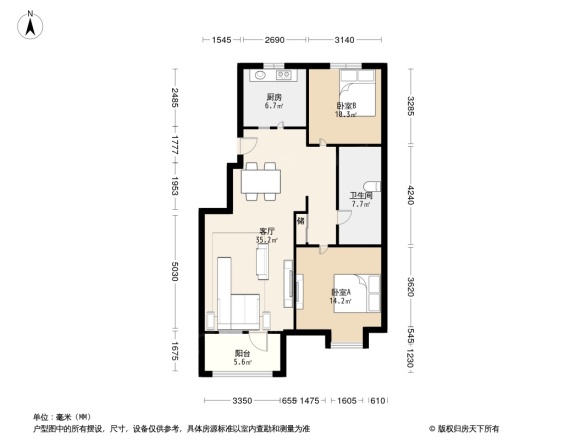 天房天和园户型图