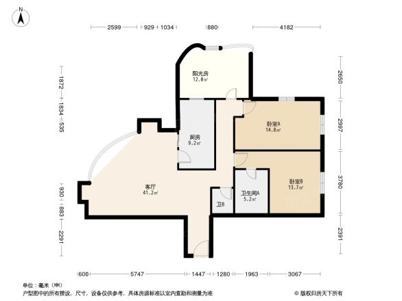 马赛花园户型图