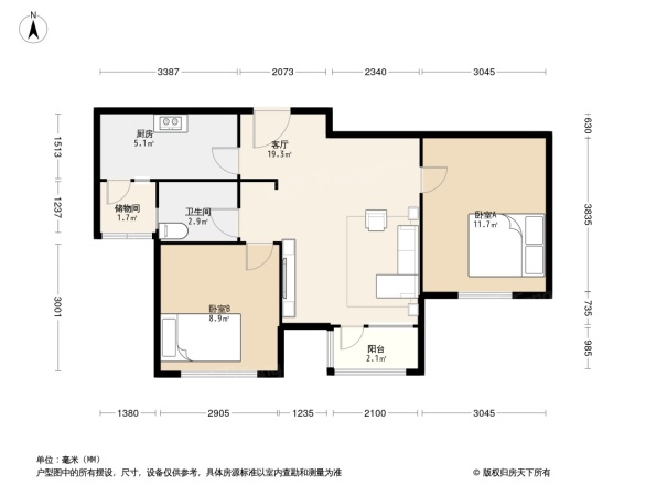 滨海欣嘉园户型图