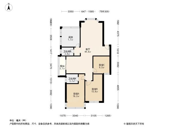 鸣翠路1号院户型图