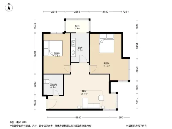 滨海智谛山户型图