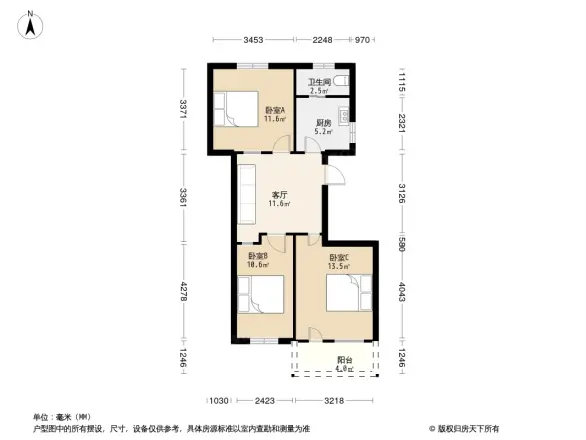 银湖花园户型图