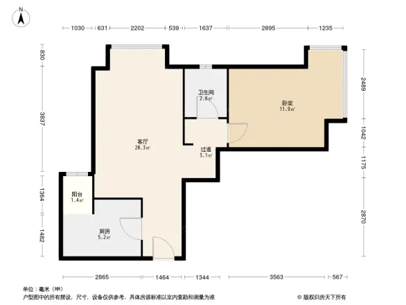 中新城上城一期龙亭家园户型图