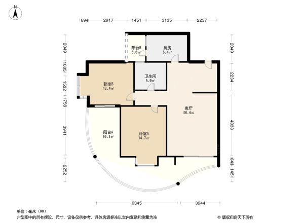 檀香山花园户型图