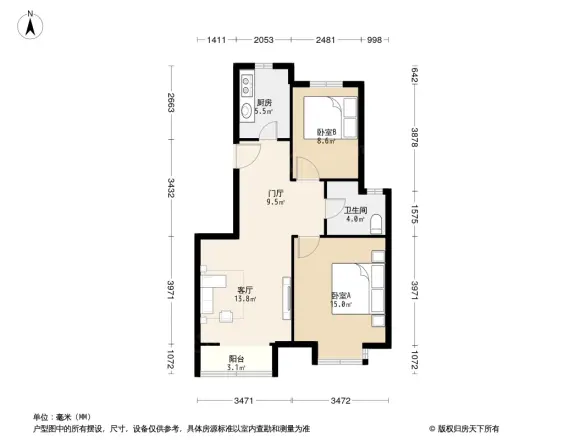 复地湖滨广场户型图