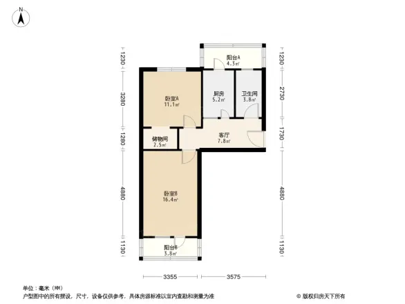 气象北里户型图